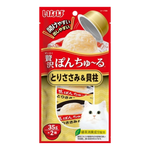 Cat food package with a cat's face on the label, featuring text and images of the product.