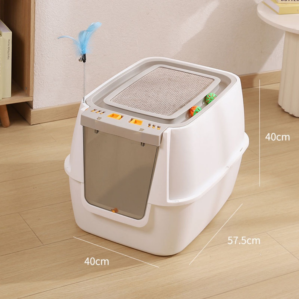 Cat Litter Box with Scratch Size 57.5*40*40 Cm