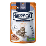 HAPPY CAT Wet Cat Food Sterilised With Duck 85g.