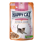 HAPPY CAT Wet Cat Food for kittens with Duck 85g.