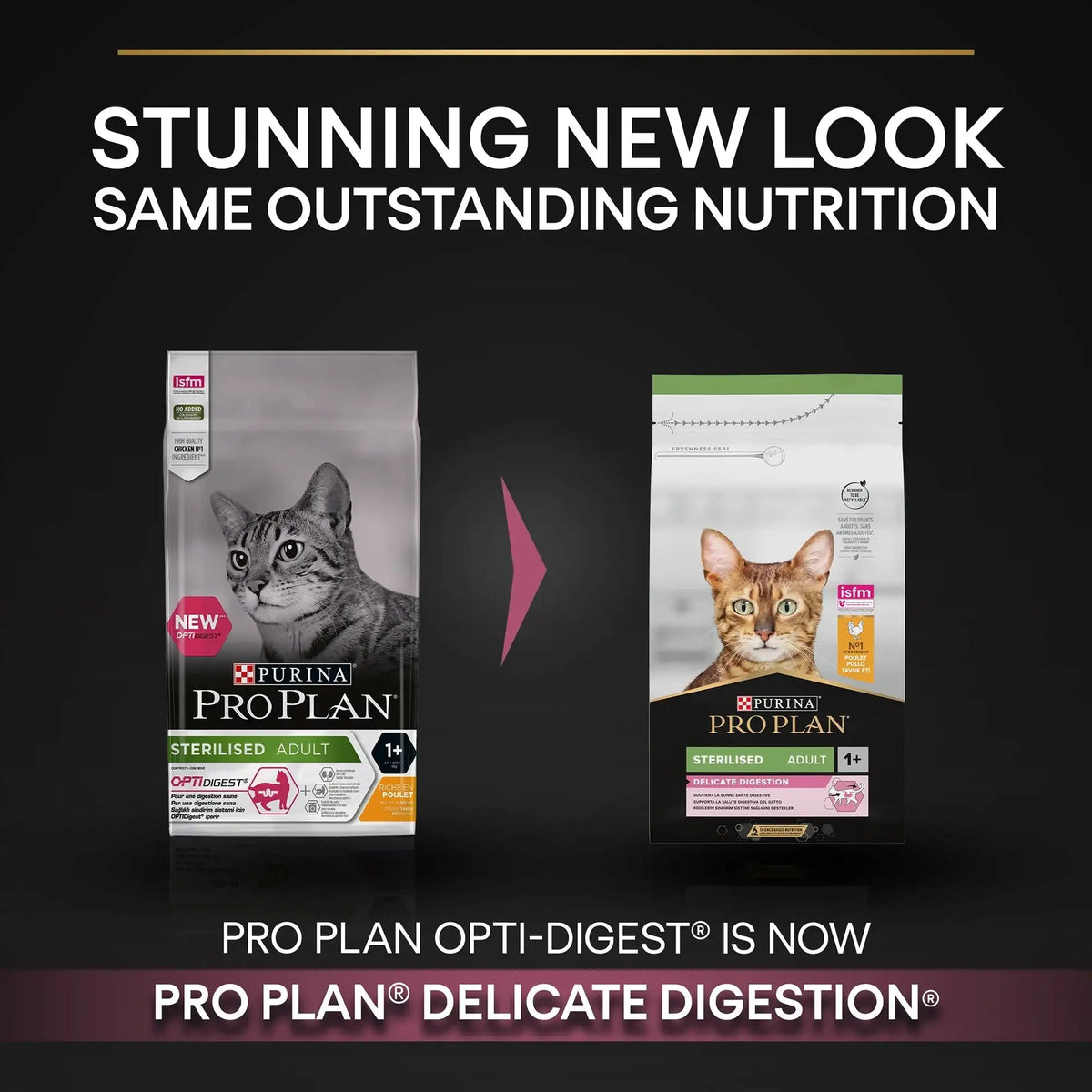 Pro Plan Delicate Digestion Dry Food with Chicken for Sterilized Adult Cats 1.5 kg.