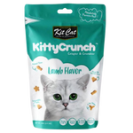 Kitty Crunch cat food package with a cat's face on a white background
