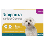 Simparica (Sarolaner) 10mg for Dogs 2.5–5kg – 1 Chewable Tablet
