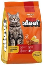 Aleef Dry Food with Chicken and Corn for Adult Cats 20 kg.