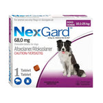 Nex Gard Chewable Tablets For Medium Dogs 10-25Kg 1 Tablet.