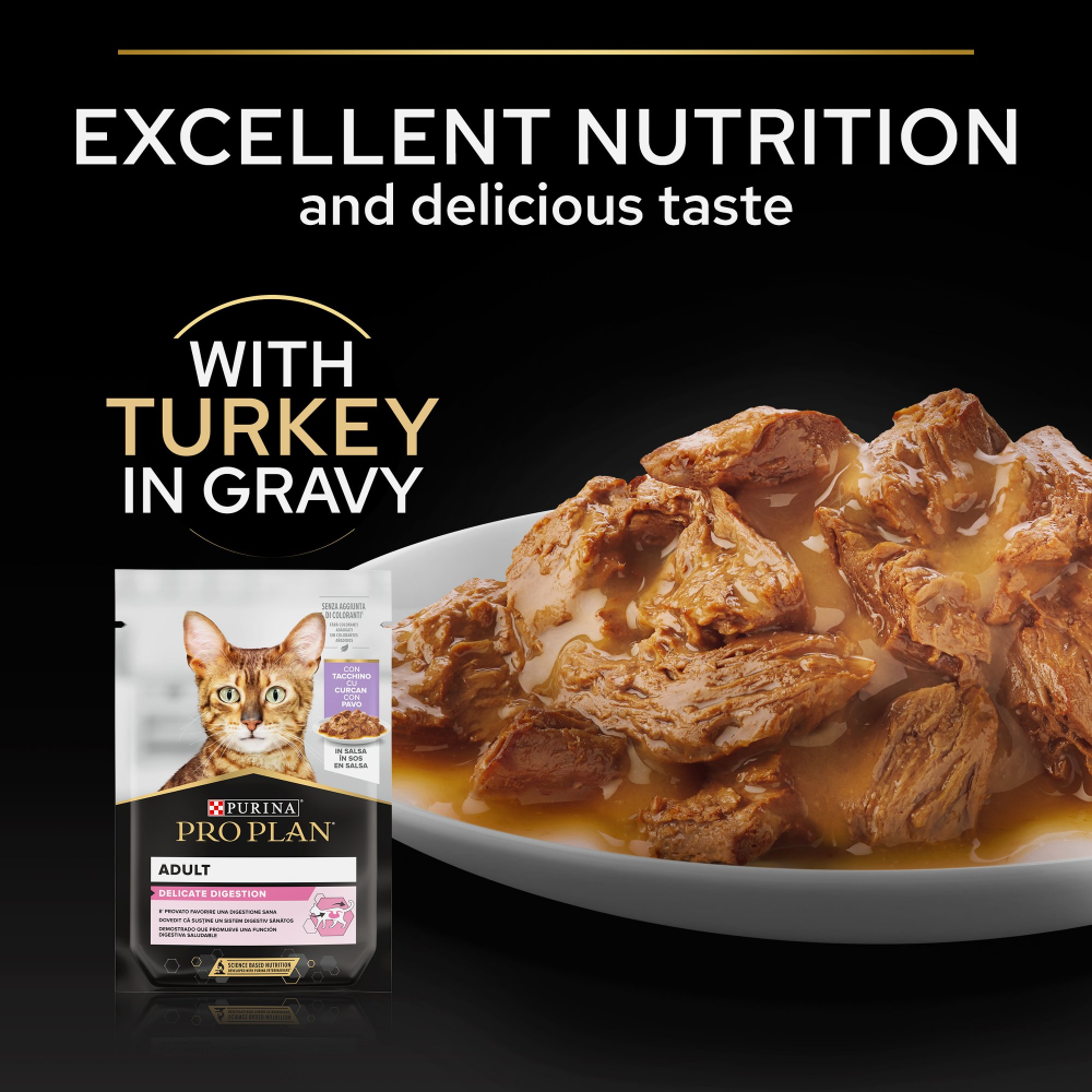 Pro Plan Nutrisavour Wet Food Delicate Digestion with Turkey in Sauce 85g Petfast.shop Pro Plan Cat Food Wet Food petfast.shop Egypt PPR5994S Default Title 125.00