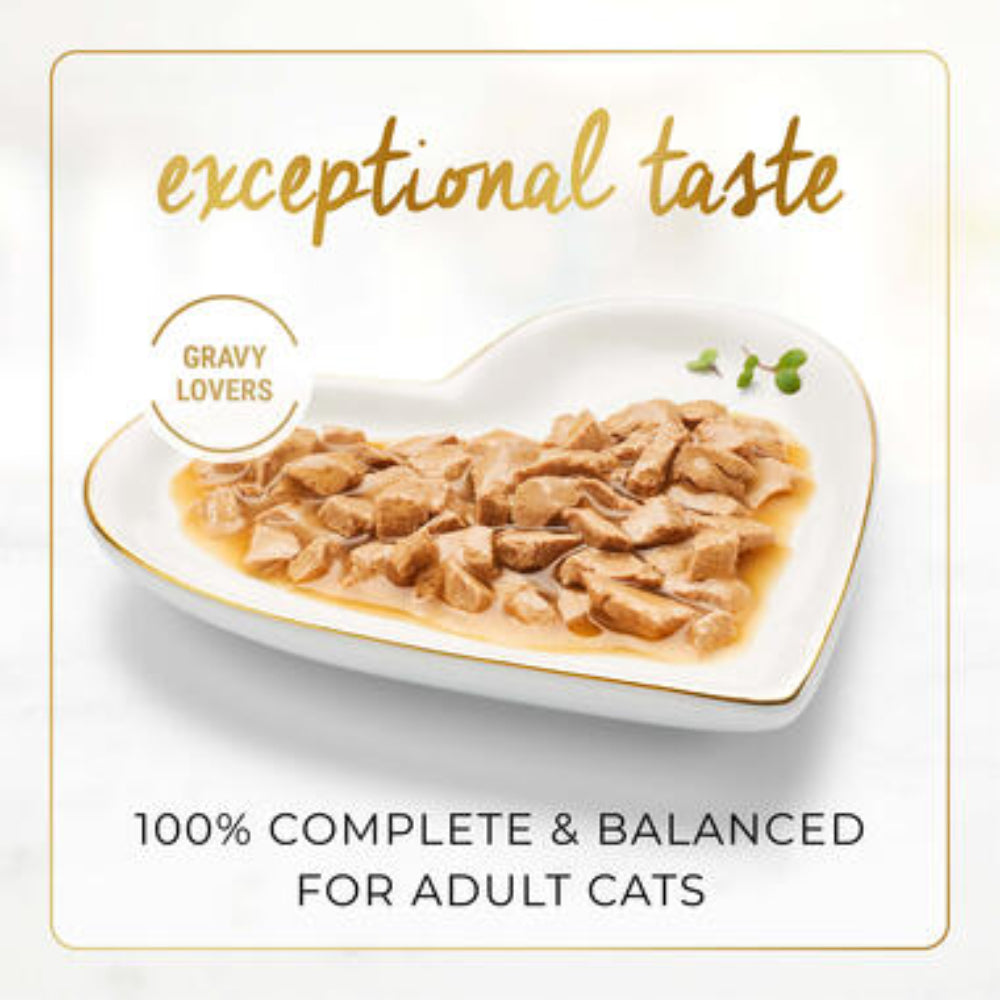 BUY 9 + 1 FERR Fancy Feast Gravy Lovers Beef Feast in Roasted Beef Flavour in Gravy Gourmet Cat Food 85g