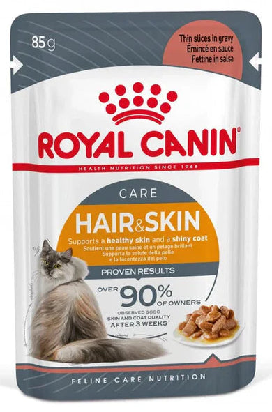 Royal Canin Hair&Skin Care Cat Wet Food Gravy Pouch 85g