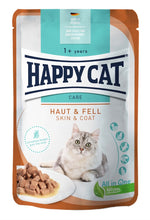 HAPPY CAT Wet Cat Food Meat and poultry Skin & Coat 85g.