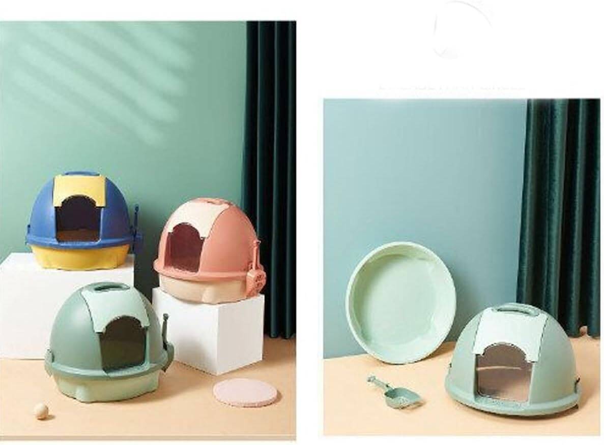 Enclosed Cat Litter Box with Scoop