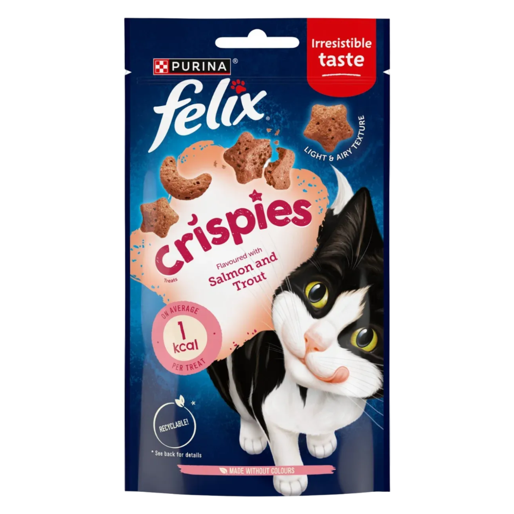 Felix Cispies Treat For Cat Flavour With Salmon & Trout 45 g Petfast.shop Felix Best Seller Biscuit Treat Cat Treats petfast.shop Egypt PPU6949S Default Title 220.00