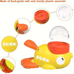 Duck-Shaped Interactive Slow Feeder Dog Toy.
