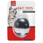 Cat toy packaging with a cat on a white background