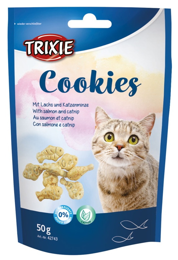Trixie Cookies with Salmon & Catnip Cat Treats 50g