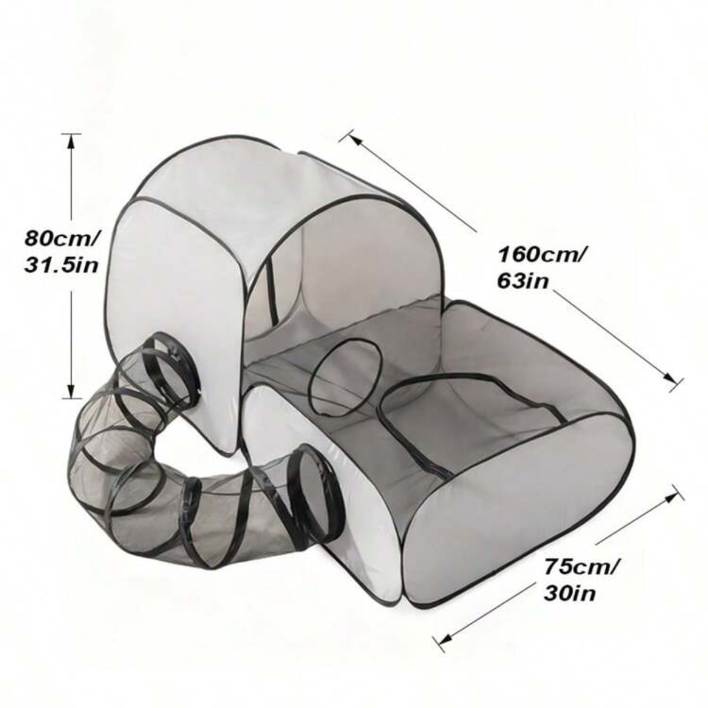 3-in-1 Cat Playpen with Surround Tunnel, Portable Cat and Dog Play Pens for Indoor Size 160*75*80 Cm Petfast.shop Generic Carriers & Travel Accessories Cat Dog Supplies petfast.shop Egypt P-I6823S Default Title 2500.00