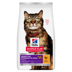 Hill's Science Plan Sensitive Stomach & Skin Adult Cat Food with Chicken 1.5Kg