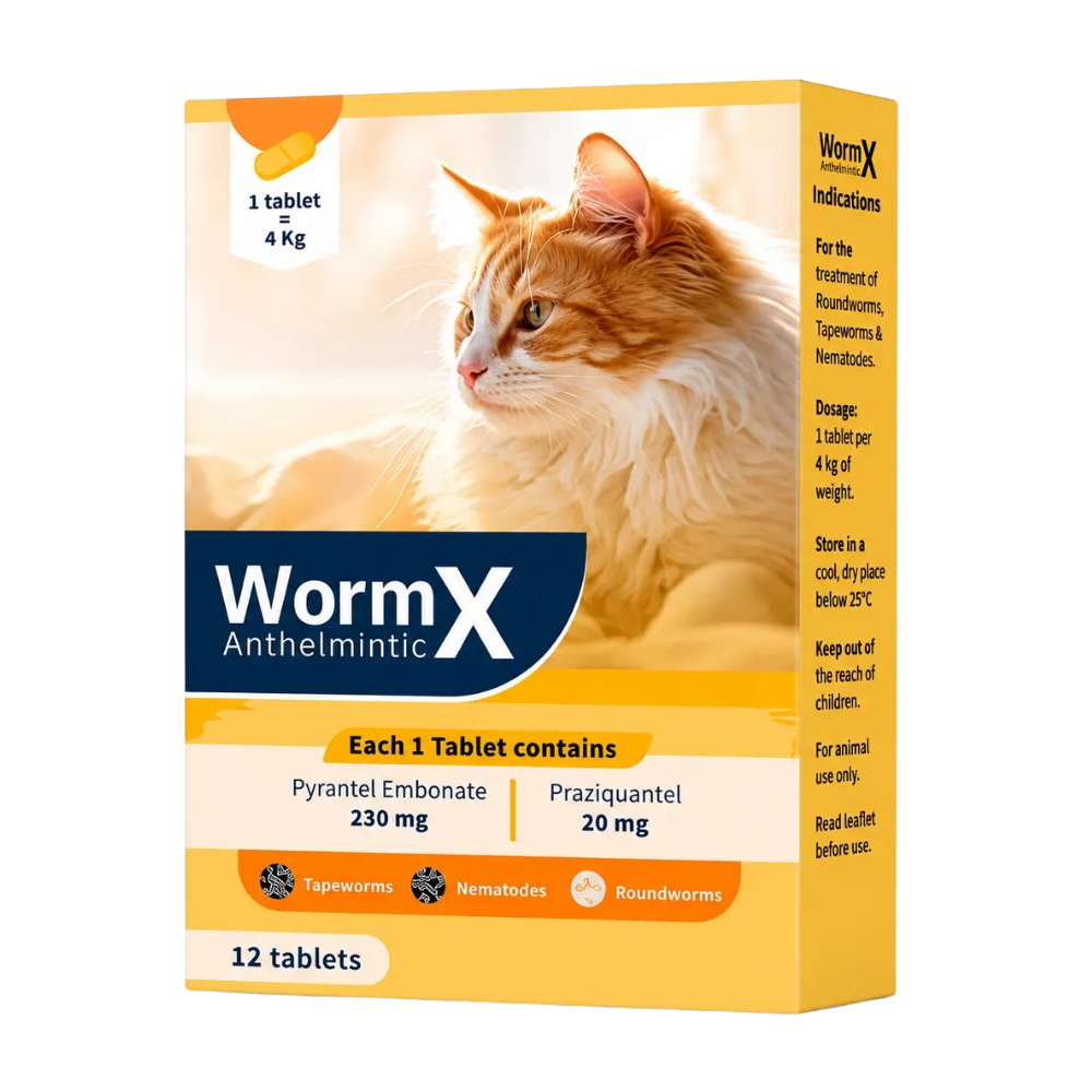 WormX Anthelmintic for Cats 6 Tablets