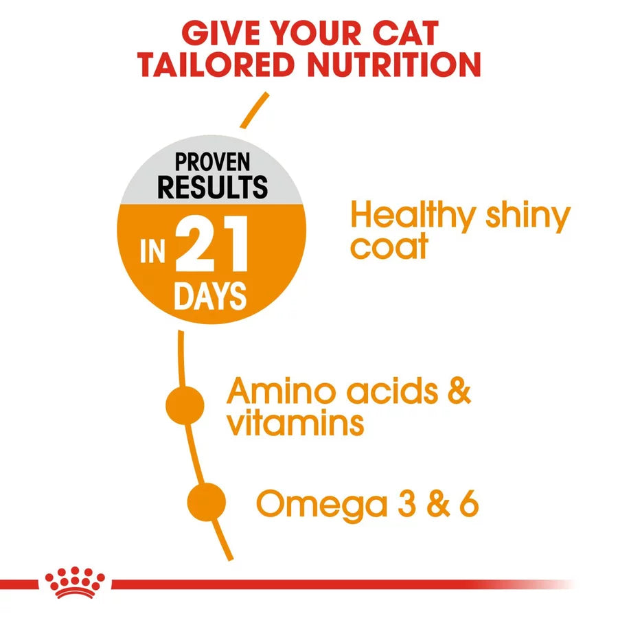 Royal Canin Hair & Skin All Breeds Adult Cat Food.