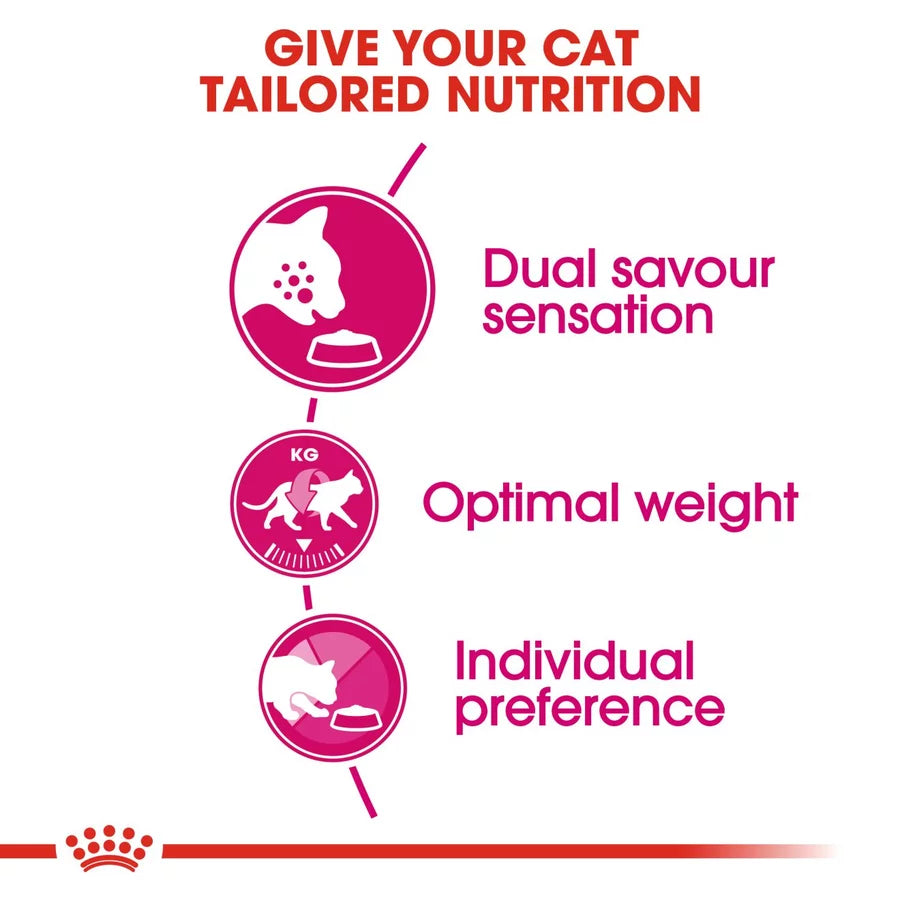Royal Canin Savour Exigent All Breeds Adult Cat Food.