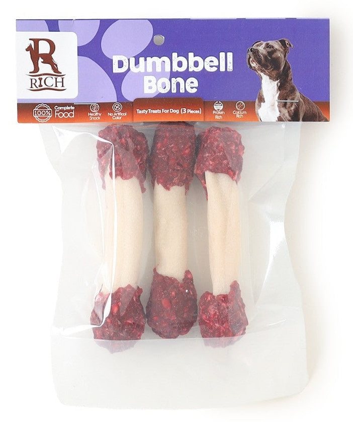 rich dumbbell bone beef.