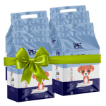 Doggy Diapers packaging with a green bow on a white background