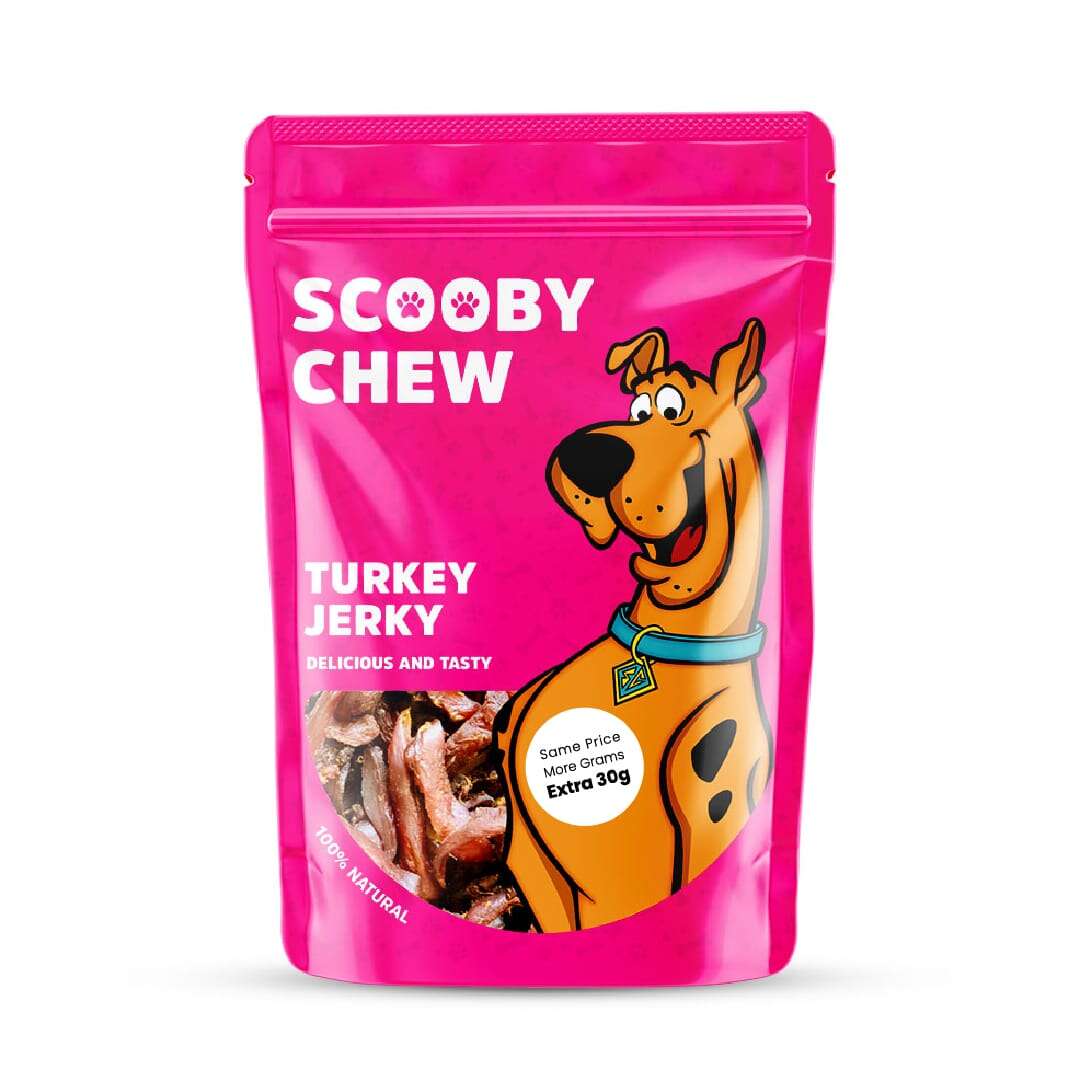 Scooby Chew Turkey JerkyDog Treats 120 gr.