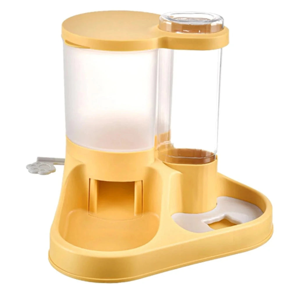 Pet Food and Water Dispenser Set for Cats and Small Dogs.