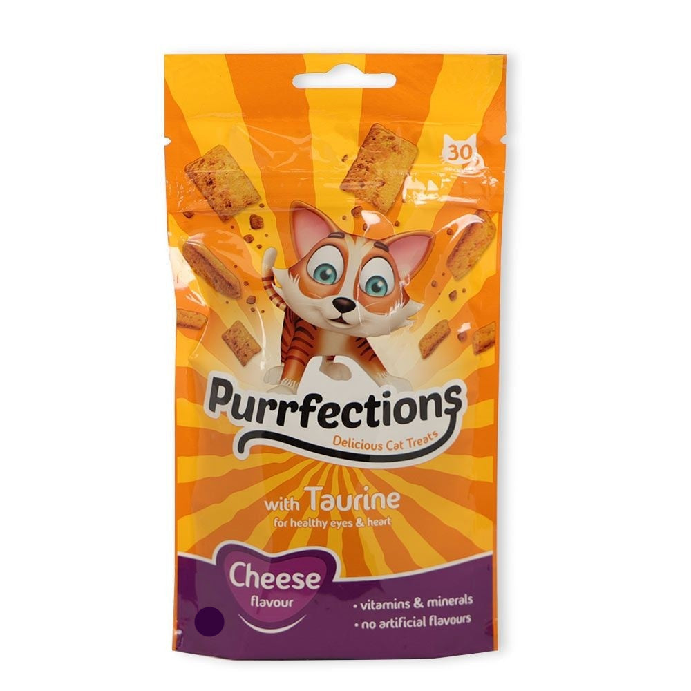 Purrfections Cheese Flavour Cat Treats - 50g.