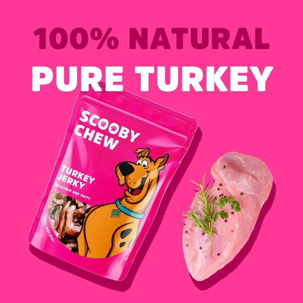 Scooby Chew Turkey JerkyDog Treats 120 gr.