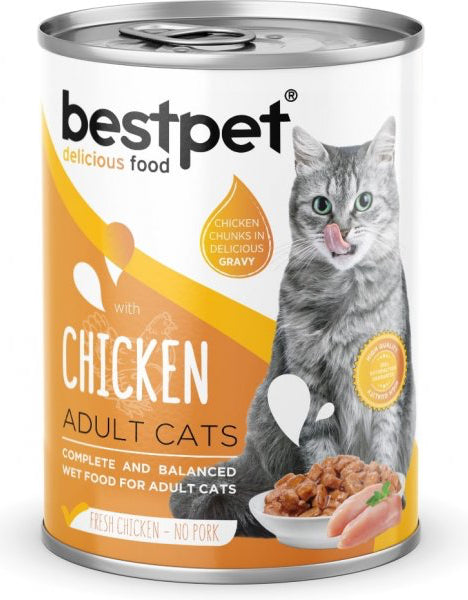 Best Pet Adult Cat With Chicken 400g.