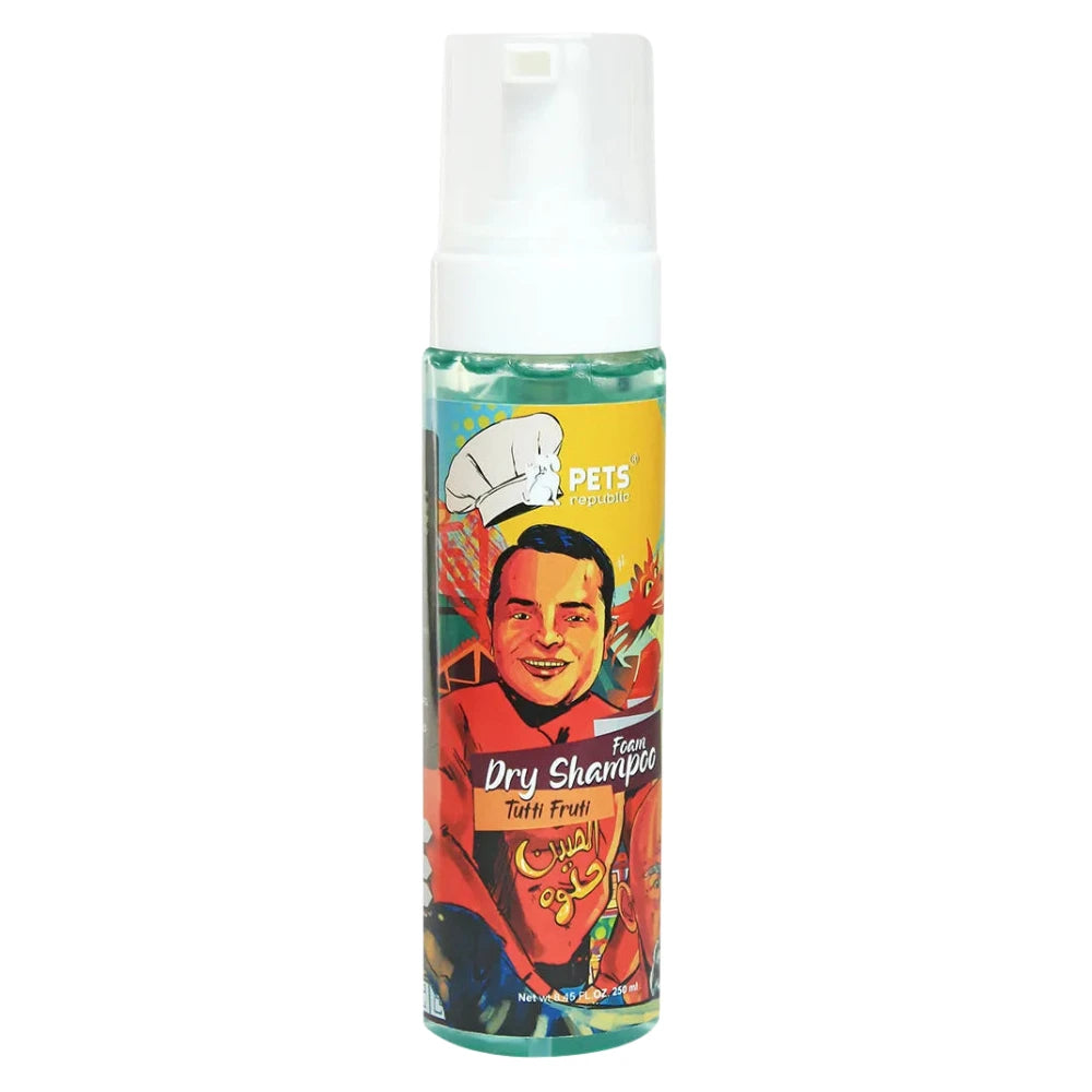 Pets Republic DRY FOAM SHAMPOO Tutti Fruti 250ML.