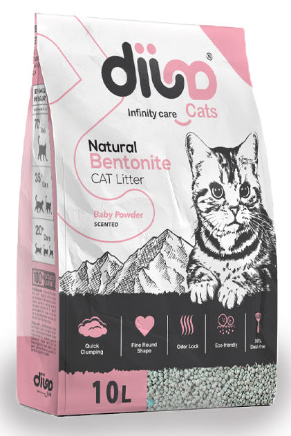 Dija cat litter clumping baby powder