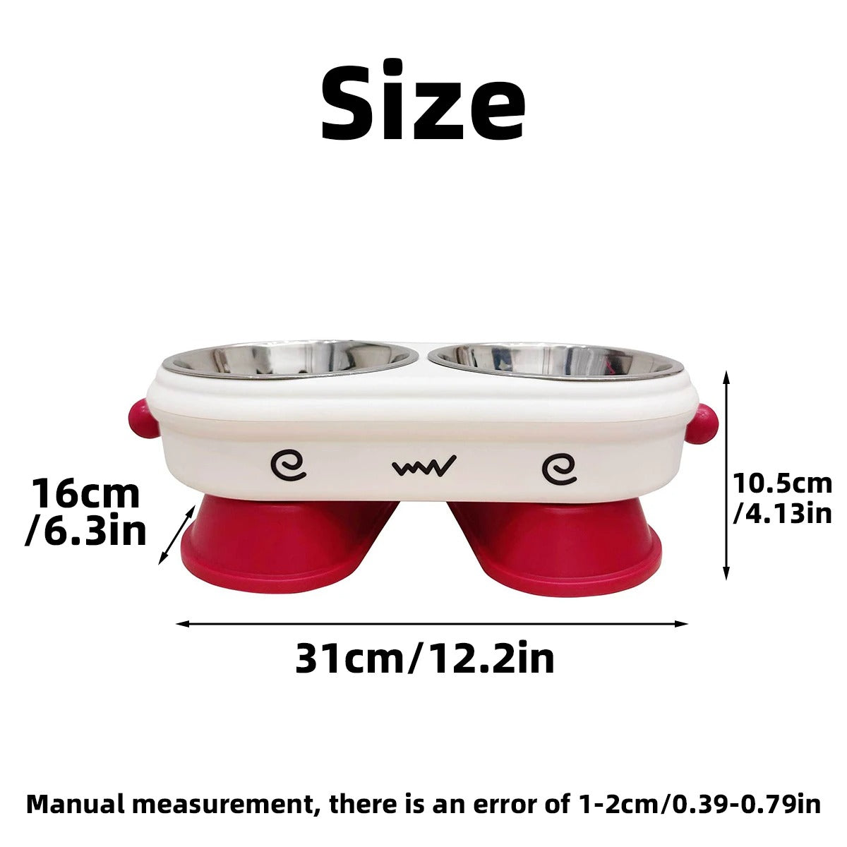 Double Pet Bowl 31 Cm