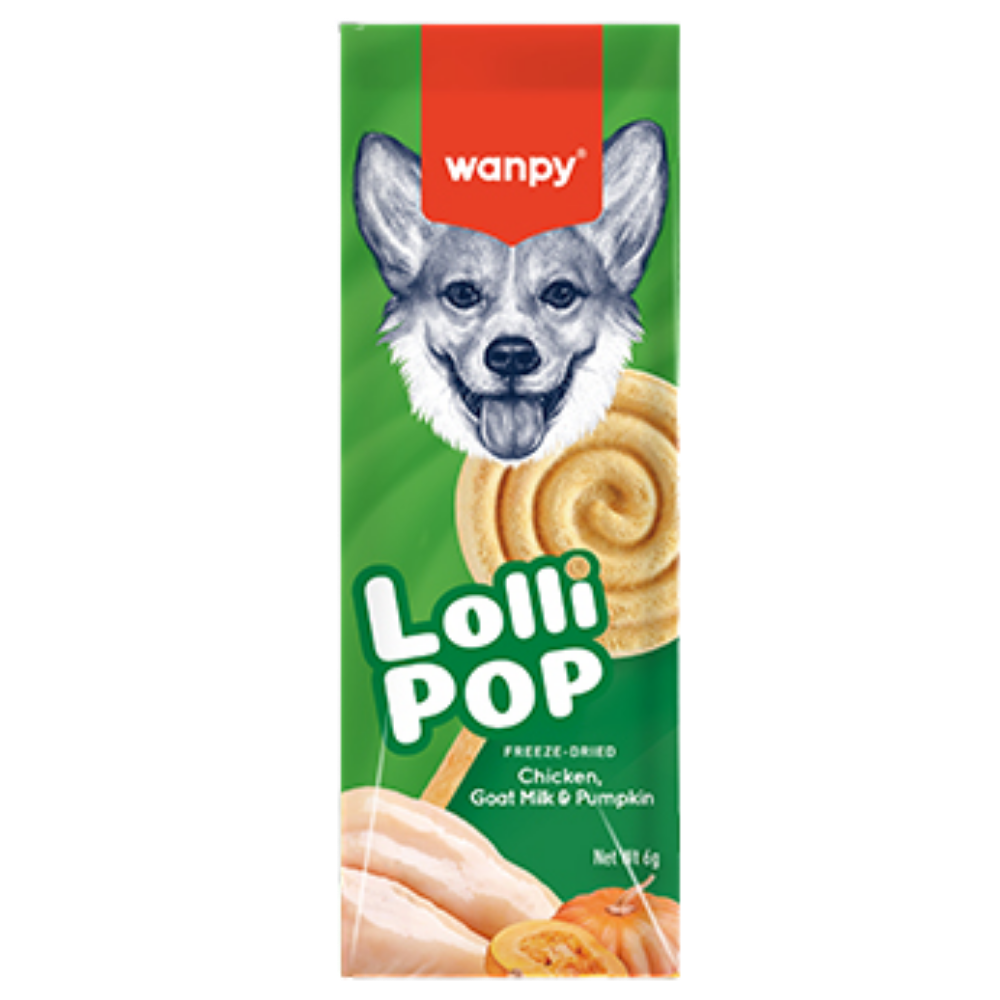 Wanpy Dog Lollipop Chicken, Milk & Pumpkin 6g Petfast.shop Wanpy Chewy Treat Dog Treats petfast.shop EgyptDefault Title 130.00