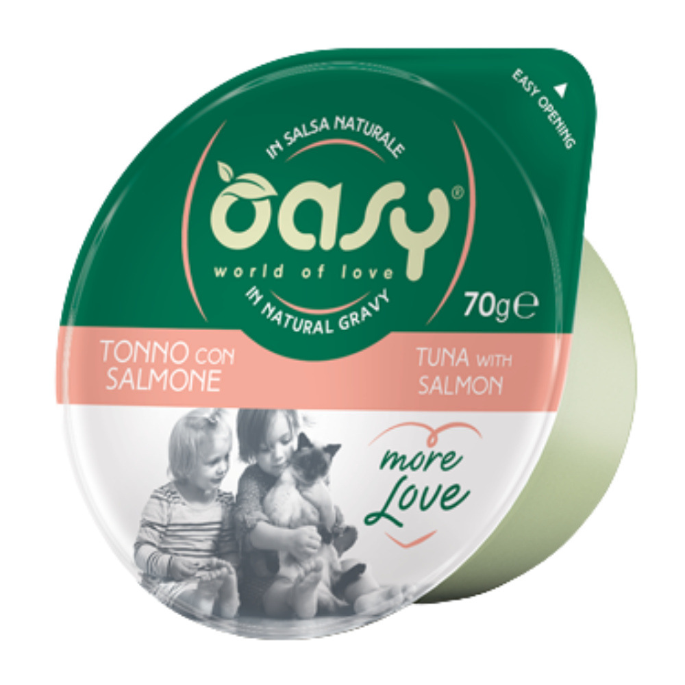 Oasy Wet Cat Food More Love Cup Tuna with Salmon 70g Petfast.shop Oasy Cat Food Wet Food petfast.shop Egypt POA6000S Default Title 165.00
