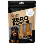 Rich Zero Rawhide Chicken Knotted Bone Large Bone 2pes