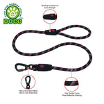 DOCO® 5ft Reflective Rope Dog Leash w/ Click & Lock Snap (3/8" Width x 5ft) (8mm*150cm).