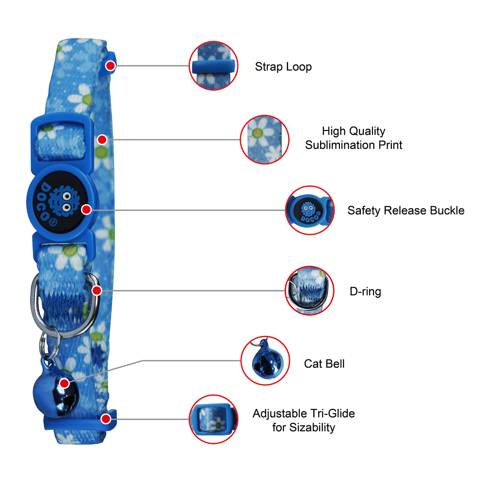 DOCO® LOCO Cat Collar - Printed Pattern.