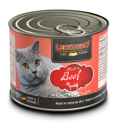LEONARDO rich in beefwet food 200g.