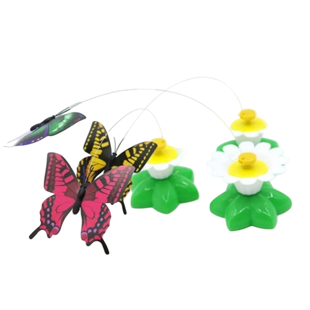 Butterfly Interactive Catching Toy for Cat - Green.