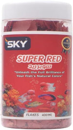 sky super red flakes fish 400ml.
