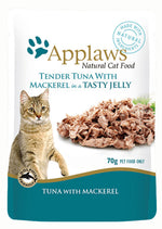 Applaws Natural Tuna with Mackerel in Tasty Jelly Wet Cat Food Pouch- 70g.