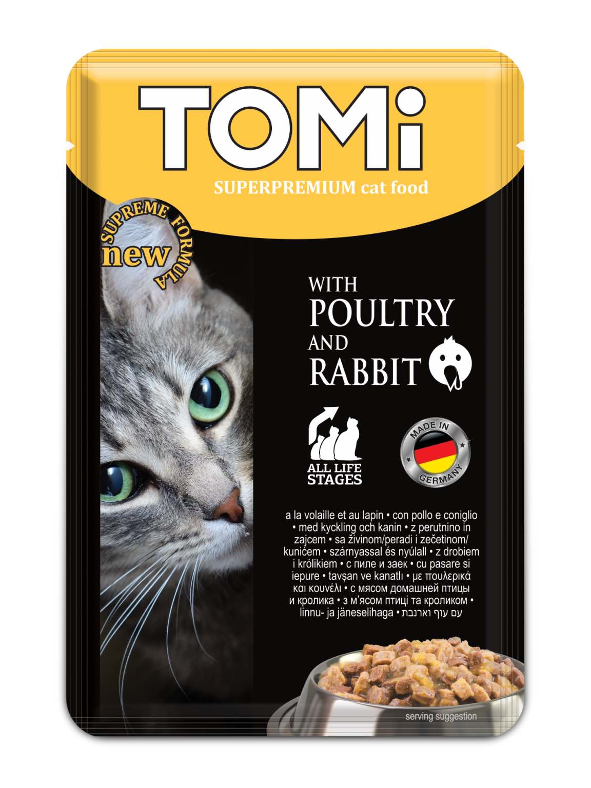Tomi Cat Wet Food with Poultry & Rabbit (100G).