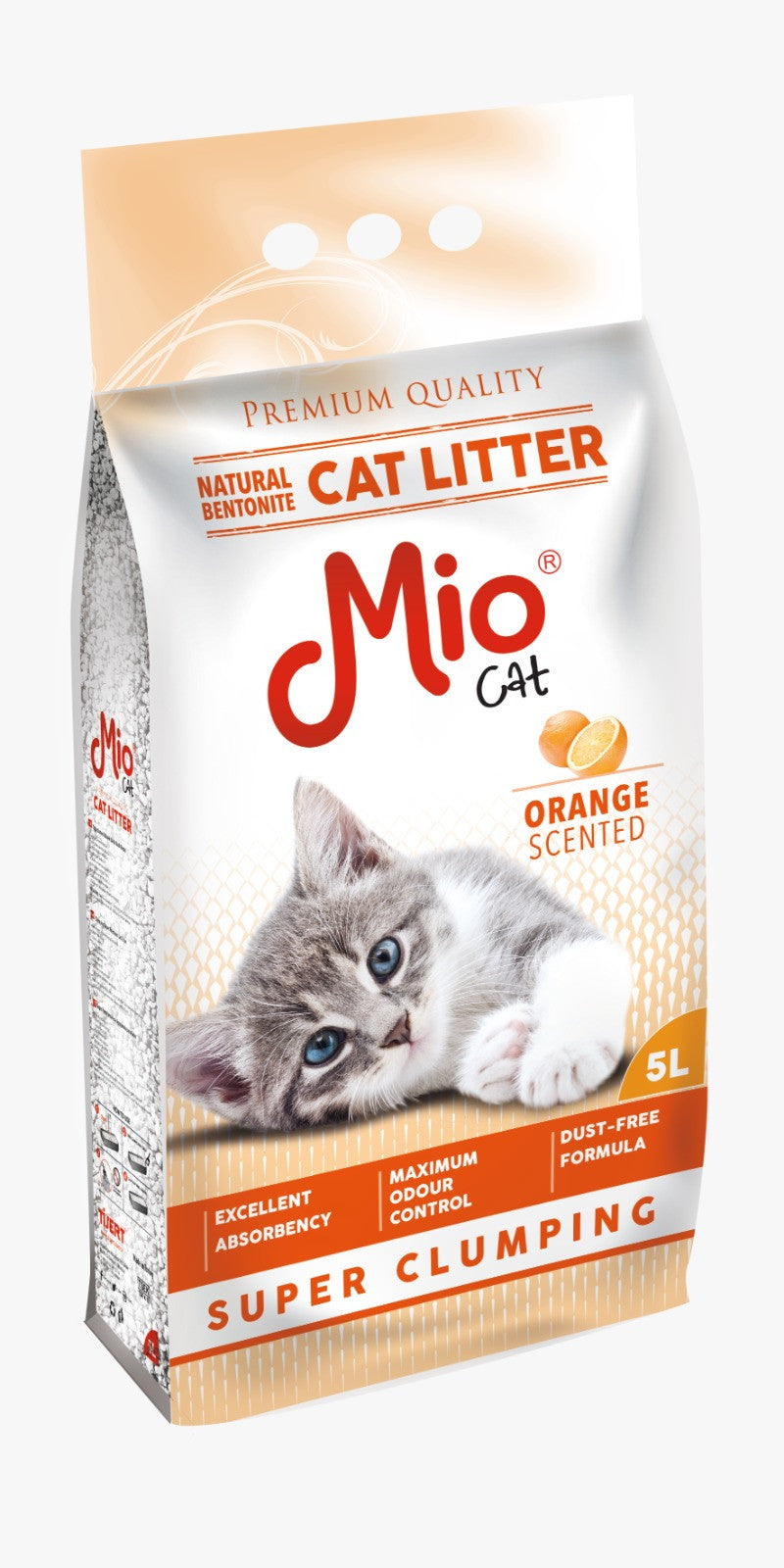 Mio Cat Super Clumping Cat Litter orange 10l.