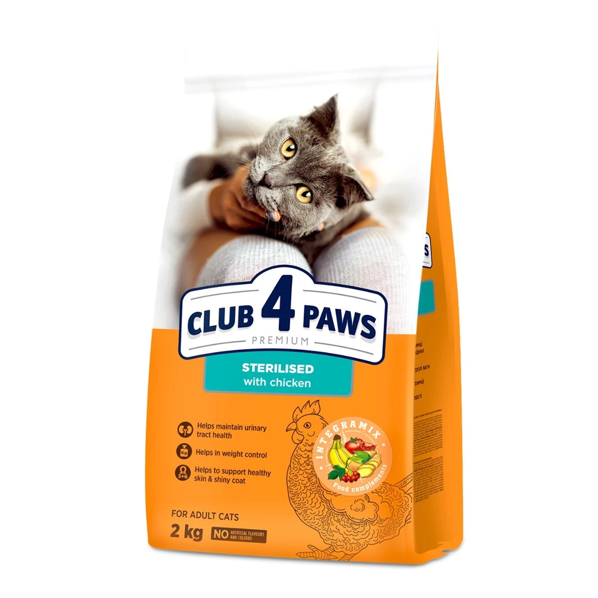 Club 4 Paws Premium. Sterilized With Chicken 2 kg.