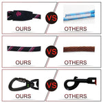 DOCO® 5ft Reflective Rope Dog Leash w/ Click & Lock Snap (3/8" Width x 5ft) (8mm*150cm).