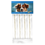 Pack of dog chew sticks with a puppy image on the packaging