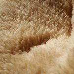 Close-up of beige fluffy material