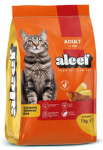 Aleef Dry Food with Chicken and Corn for Adult Cats 1 kg.