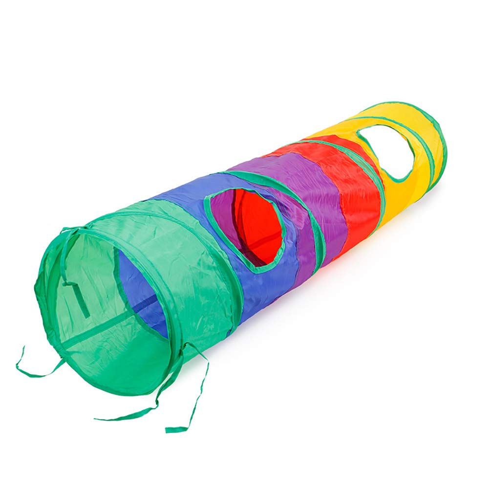 Rainbow Cat Tunnel with Hanging Toy.